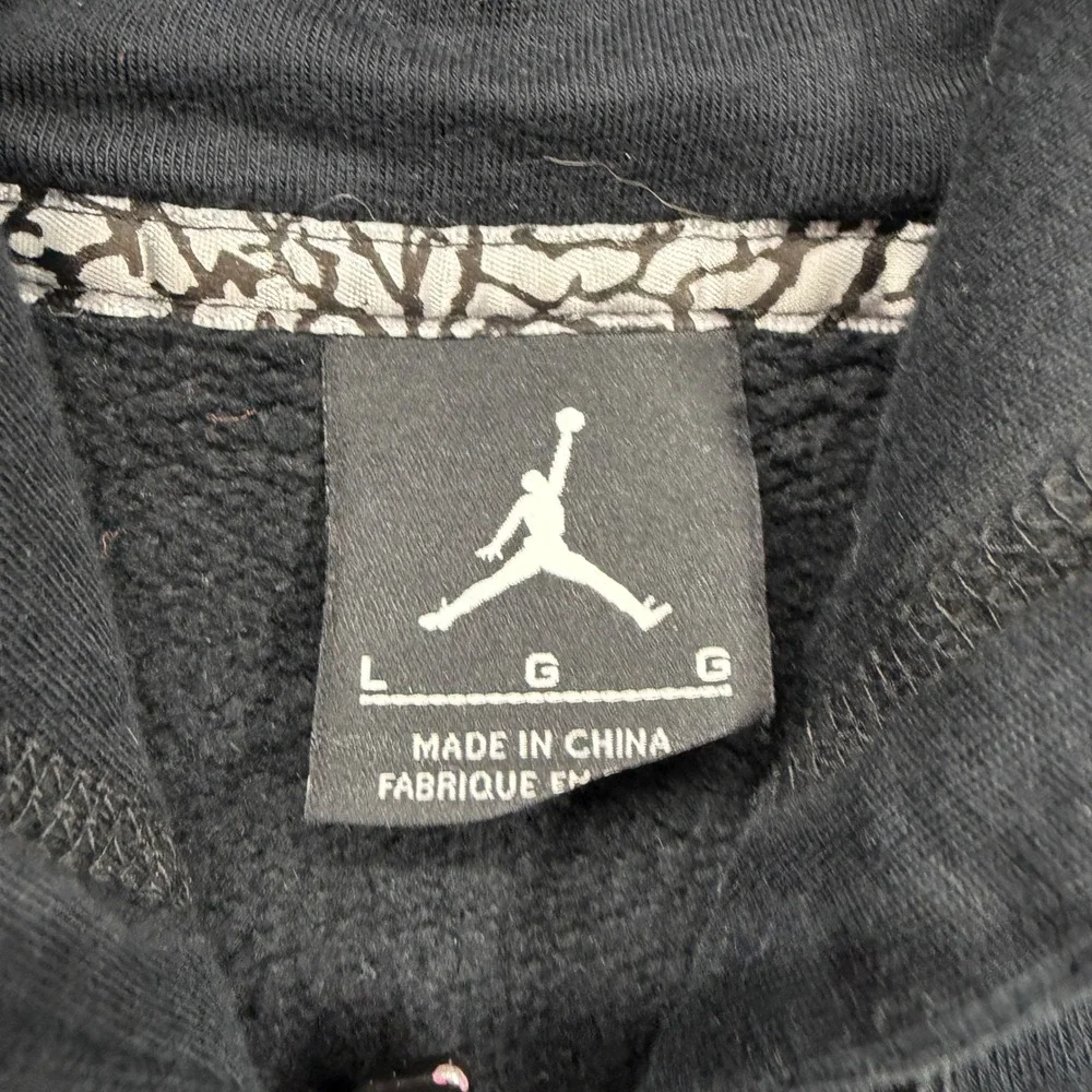 Jordan Brand‎ Mens Full Zip Hoodie Black Gym Performance Size L